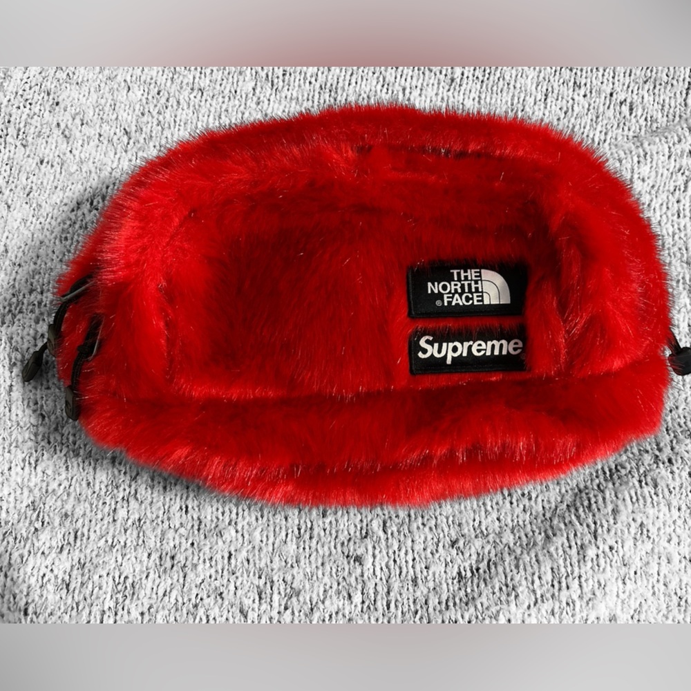 SUPREME X THE NORTH FACE FAUX FUR BELT BAG